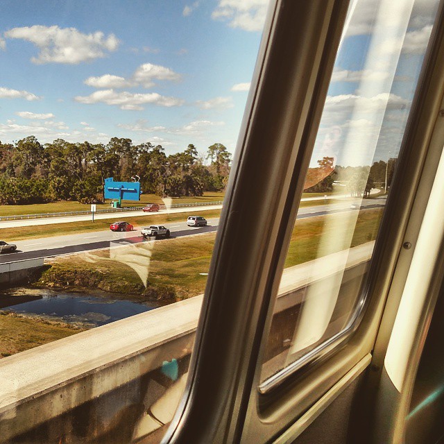 Tip:of the day... do not lean on door of monorail. It causes train to stop. 4 times now. Stop leaning on the doors people