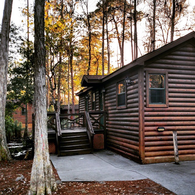 My home for the next couple of days. Fort Wilderness Cabins are my kind of 'roughing it'.