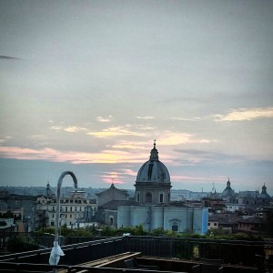 Sunrise over Rome.